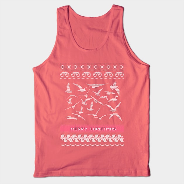 Ugly Christmas Birding Bird Watching Bird Watcher Xmas Gift Tank Top by missalona